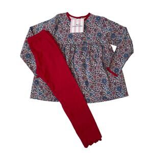 NWT James & Lottie Size 6 Floral Evie Tunic/Legging Set